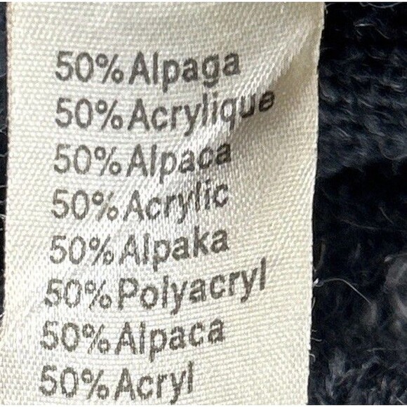 Chemise Lacoste Argyle Pullover Sweater Sz 4 Gray Blue Alpaca Blend Crewneck - Picture 5 of 6